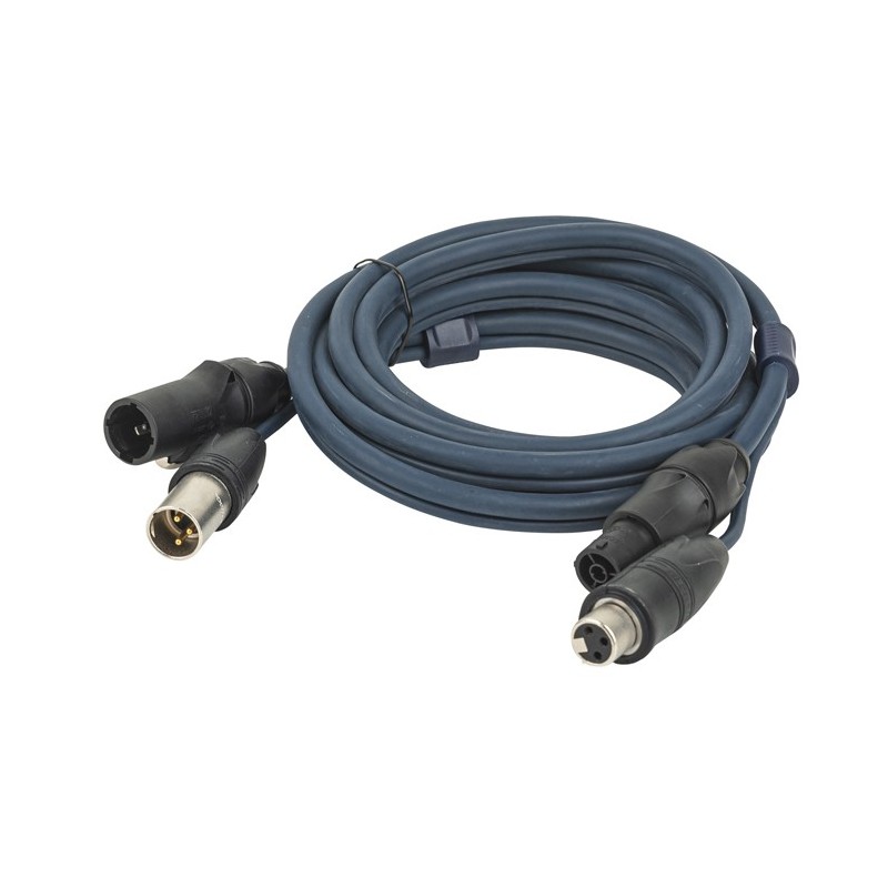 DAP FP1510 FP-15 Hybrid Cable - powerCON TRUE1 & 3-pin XLR IP - DMX / Power